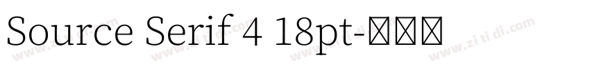 Source Serif 4 18pt字体转换